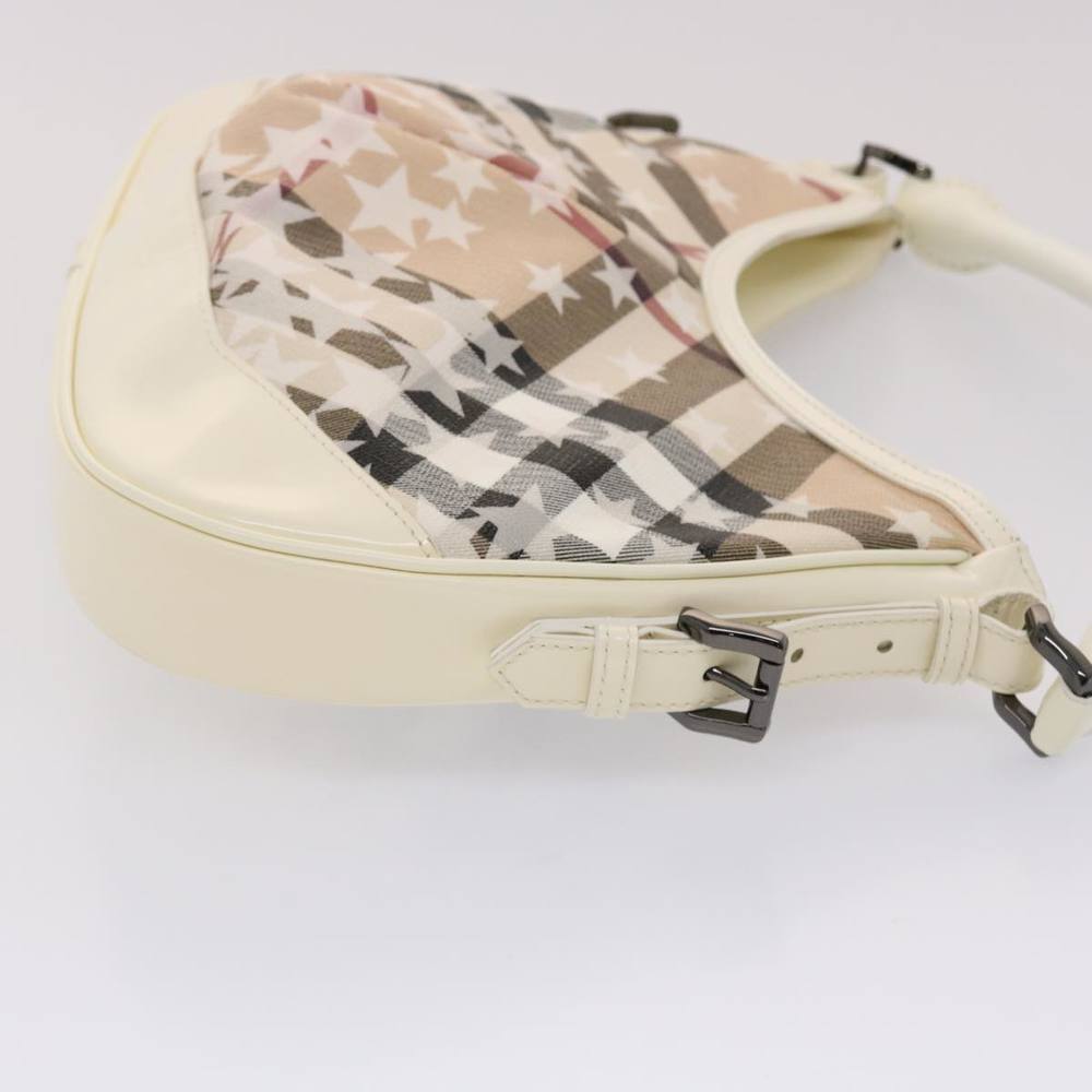 BURBERRY Nova Check Shoulder Bag PVC Leather Beige Auth yk7693B - Picture 3 of 16